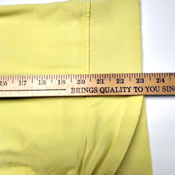 Design 365 Sweatshirt Yellow Tie Dye Faux Tie Wrap Front Sz Large Activewear - Picture 7 of 7